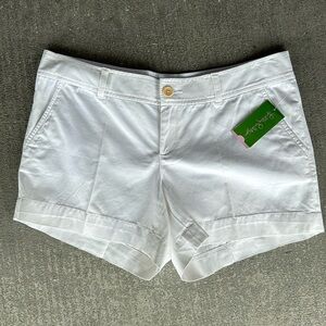 NWT Lilly Pulitzer white Callahan shorts